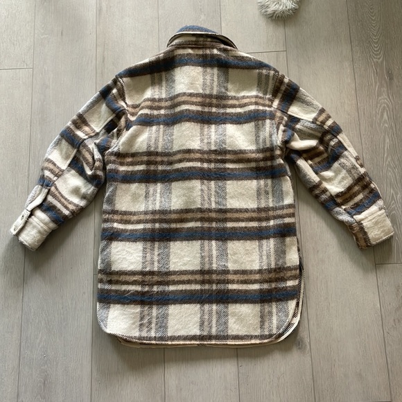 H&M plaid shacket Sz extra small - Picture 3 of 3